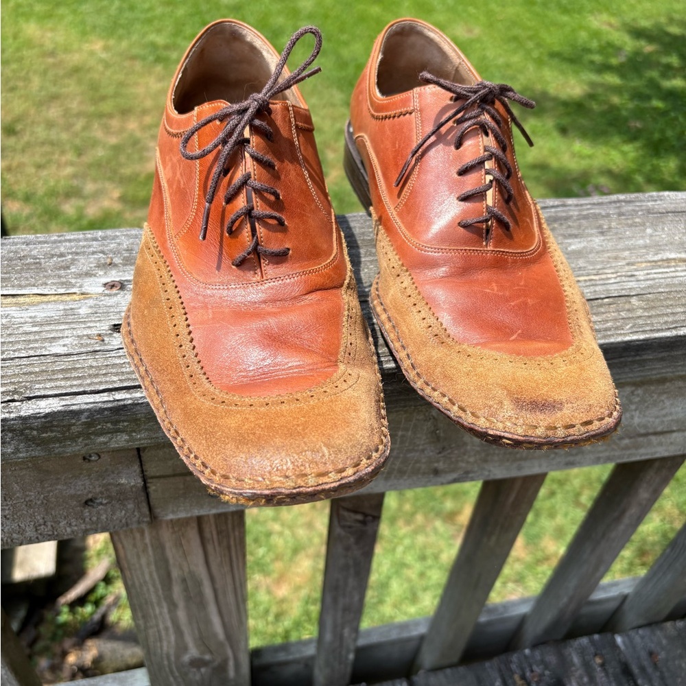 Brown Oxford Derbys with Wingtip Brogue